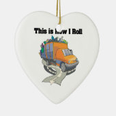 How 転が I ( Garbage Truck) セラミックオーナメント (右)