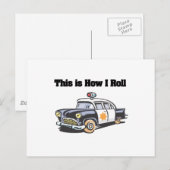 How 転が I (Police/Cop Car) ポストカード (正面/裏面)