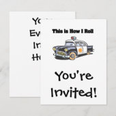 How 転が I (Police/Cop Car) 招待状 (正面/裏面)