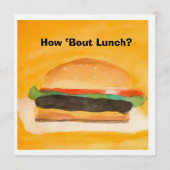 How about Lunch? 招待状 (正面)