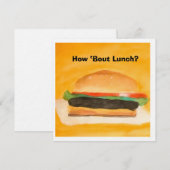 How about Lunch? 招待状 (正面/裏面)