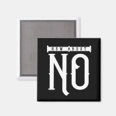 How About Noタイポグラフィ マグネット (正面/裏面)