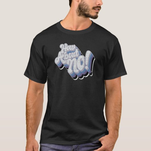 How about no funky bold loud worn text tシャツ (正面)