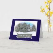 "HOW ARE YOU?" PEACEFUL WINTER LANDSCAPE カード (黄色い花)