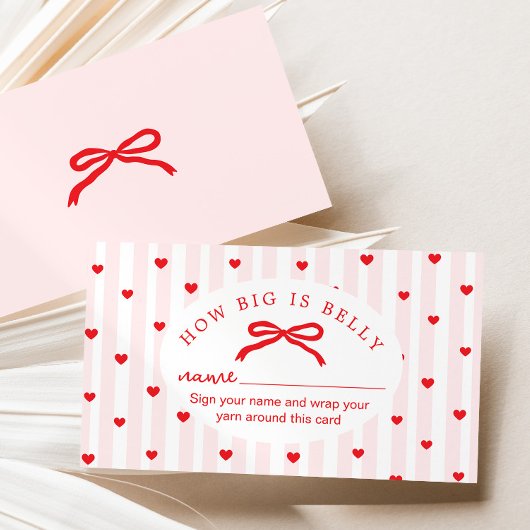 How big is belly Valentines Baby Shower エンクロージャーカード
