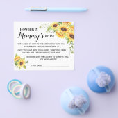 How Big is Mommy Belly Baby Shower Game Card チラシ (シングル)