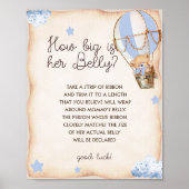 How Big Is Mommy's Belly男の赤ちゃんシャワーゲーム ポスター (正面)