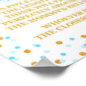 How Big is Mommy's Belly Baby Showerサイン紙吹雪 ポスター (角)