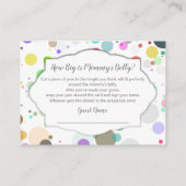 How Big is Mommy's Belly Baby Shower Game エンクロージャーカード (正面)