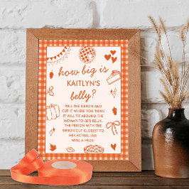 How Big Is Mommy's Belly? Baby Shower Game ポスター