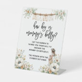 How big is Mommy's Belly Baby Shower Game 台座サイン (正面)