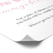 How Big is Mommy's Belly Baby Shower Game Sign ポスター (角)