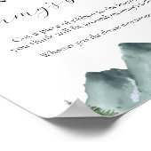 How Big is Mommy's Belly Baby Shower Game Sign ポスター (角)