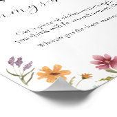 How Big is Mommy's Belly Baby Shower Game Sign ポスター (角)