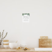 How Big is Mommy's Belly Baby Shower Game Sign ポスター (キッチン)