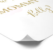 How Big is Mommy's Belly Cloudsのサイン ポスター (角)