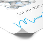 How Big is Mommy's Belly Elephant Baby Shower Game ポスター (角)