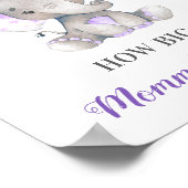 How Big is Mommy's Belly Elephant Baby Shower Game ポスター (角)