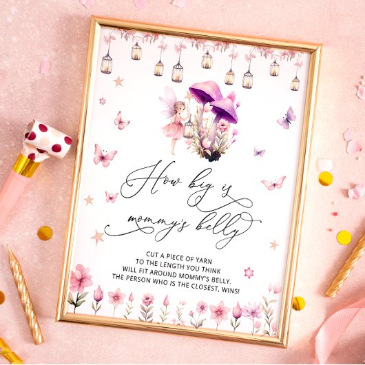 How Big is Mommy's Belly Fairy Garden ポスター
