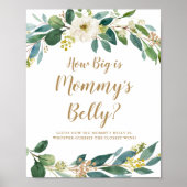 How Big is Mommy's Belly Game Sign ポスター (正面)