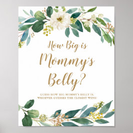 How Big is Mommy's Belly Game Sign ポスター