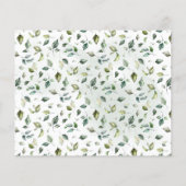 How Big is Mommy's Belly Greenery Shower Game Card チラシ (裏面)