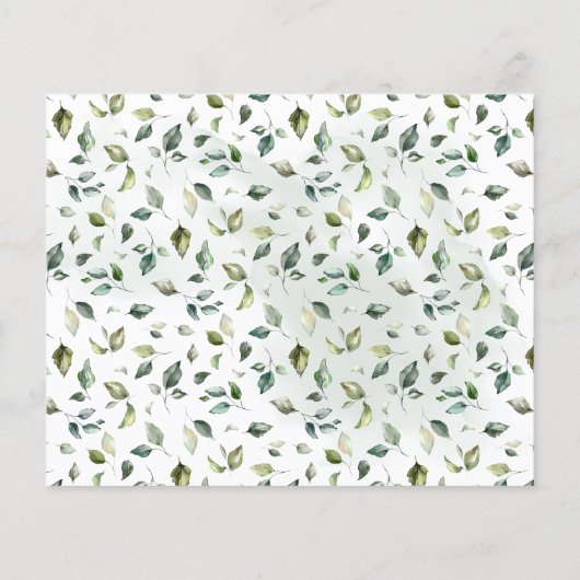 How Big is Mommy's Belly Greenery Shower Game Card チラシ (裏面)