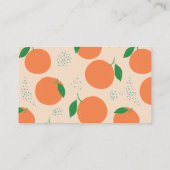 How Big is Mommy's Belly Orange Baby Shower Game エンクロージャーカード (裏面)