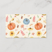 How Big Is Mommy's Belly Pumpkin Baby Shower Game エンクロージャーカード (裏面)