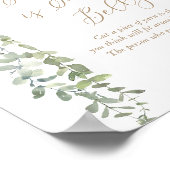 How Big Is Mommy's Belly Sage Balloon Baby Shower ポスター (角)