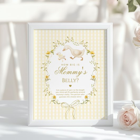 How big is mommys belly Silly Goose gender neutral ポスター