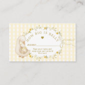 How big is mommys belly silly goose Gingham エンクロージャーカード (正面)