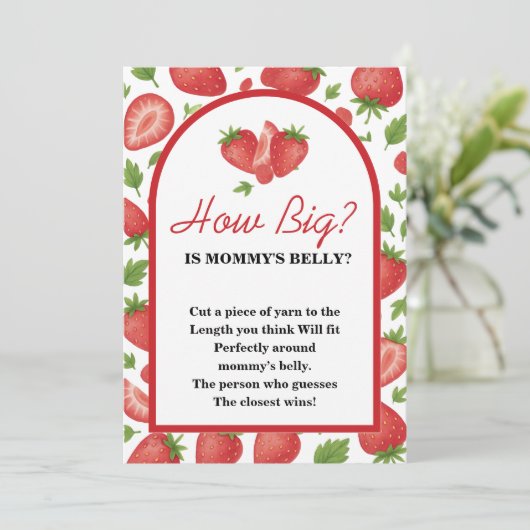 How Big is Mommy's Belly Strawberry Game 招待状 (スタンド正面)