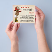 How Big Mommy's Bellyオウムファイアマンシャワーゲームカード チラシ (手)