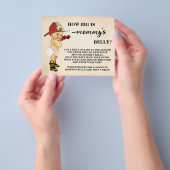 How Big Mommy's Belly Fire Fighterシャワーゲームカード チラシ (手)