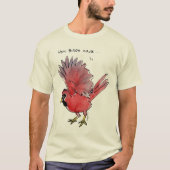 How Birds Wave（鳥）ショウジョウコウカンチョウ Tシャツ (正面)