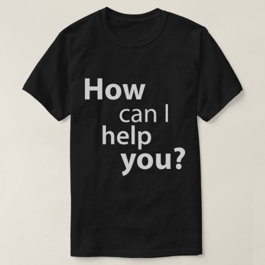 How Can 救済 I You - Fake Staff For Theショッピング Tシャツ (デザイン正面)