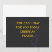 How can I Pray for You Today Christian Prayer 招待状 (正面/裏面)