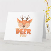 How Deer You  カード (黄色い花)