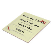 How Do I Love Thee タイル (側面)