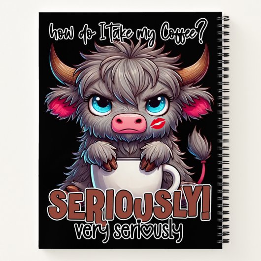 How Do I Take My Coffee? Seriously Very Seriously  ノートブック (裏面)