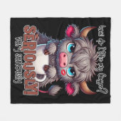 How Do I Take My Coffee? Seriously Very Seriously  フリースブランケット (正面(横))