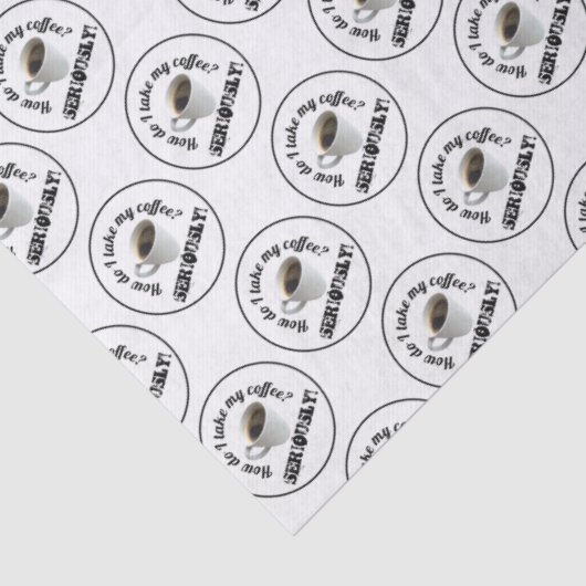 How Do I Take My Coffee? Tissue Paper 薄葉紙 (詳細)