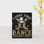 How Do This Dance Start Line Dancer Country カード (黄色い花)