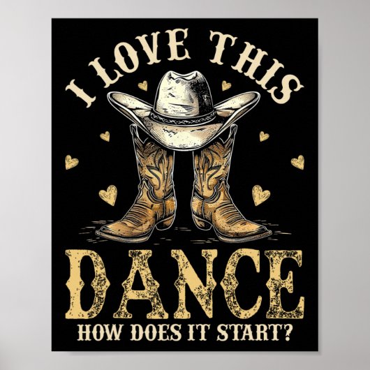 How Do This Dance Start Line Dancer Country ポスター (正面)
