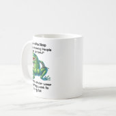 How Do You Sleep At Night Knowing People Don't Lik コーヒーマグカップ (正面左)