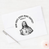 How does Jesus make coffee? Hebrews it ラウンドシール (封筒)