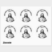 How does Jesus make coffee? Hebrews it ラウンドシール (シート)