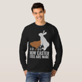 How Easter Eggs Are Made  Chicken Bunny Adult Men  Tシャツ (正面フル)