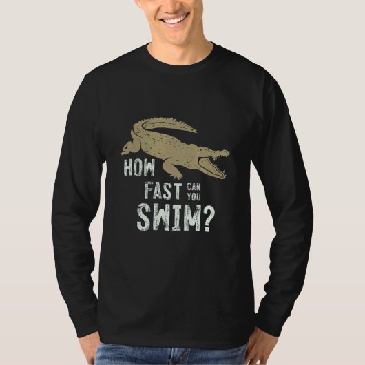 How Fast Can You Swim Tシャツ (正面)